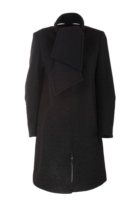 Shop EMPORIO ARMANI  Cappotto: Emporio Armani cappotto con zip e collo foulard in tessuto effetto bouclé.
Composizione: 100% Poliestere.
Collo removibile.
Maniche lunghe.
Chiusura con zip.
Fodera in raso.
Fabbricato in Cina.. H4NL1N E9911-999